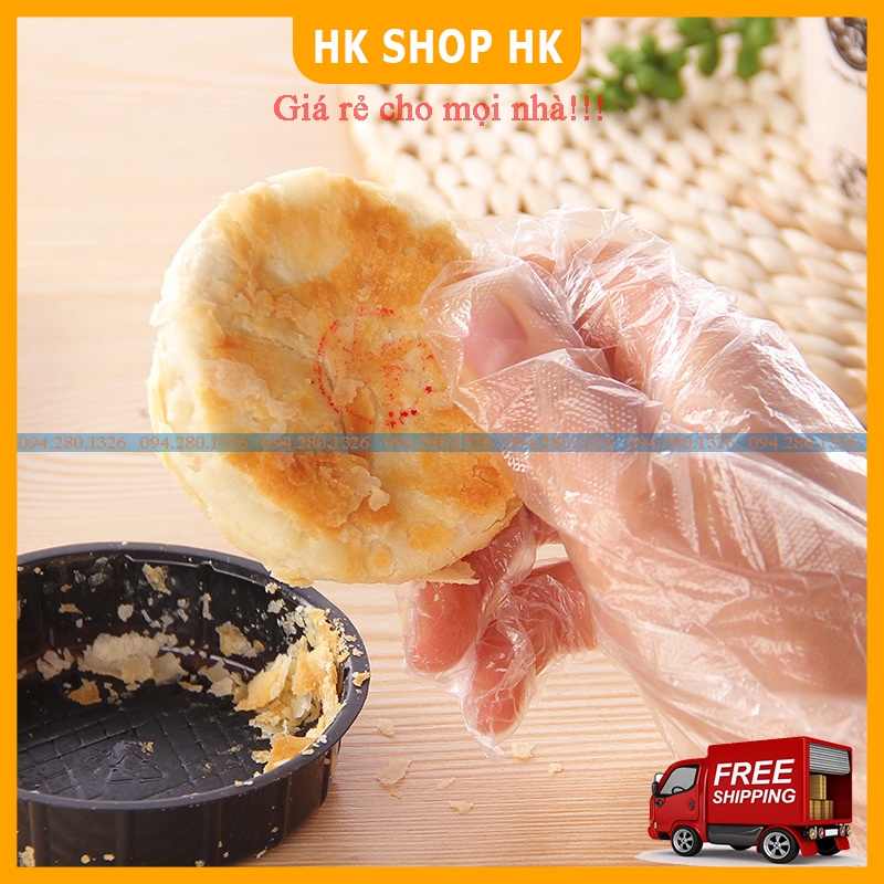 Hộp 100 chiếc găng tay nilon nhuộm tóc, nấu nướng, làm vệ sinh - găng tay nilong dùng 1 lần