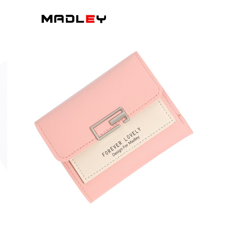 Ví nữ thời trang ngắn cầm tay mini đẹp MADLEY cao cấp nhiều ngăn nhỏ gọn bỏ túi VD220 !