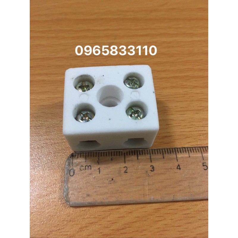 cầu đấu điện sứ 32x28x20 chịu tải 30a chịu nhiệt