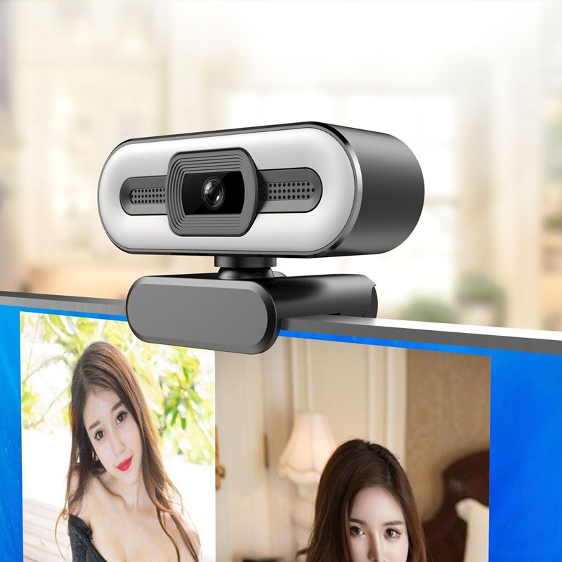 Webcam gắn laptop PC độ phân giải 2K 4K HD có micro tiện dụng cho quay youtube/video