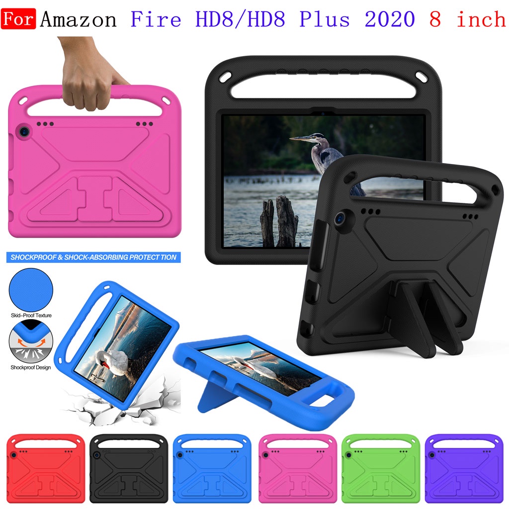 Ốp Máy Tính Bảng Chống Sốc Có Tay Cầm Dành Cho Trẻ Em Máy Amazon Kindle Fire HD8 2020 / HD 8 Plus 2020 8.0 inch