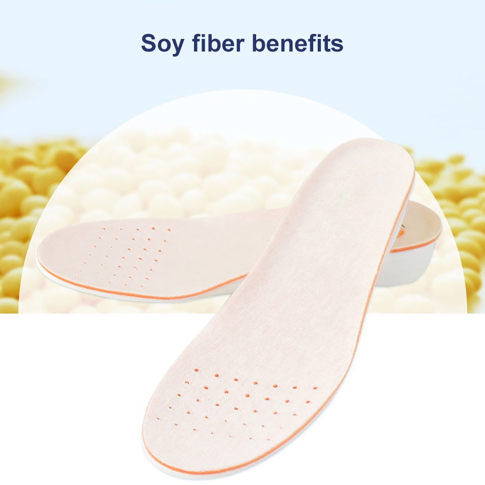 1 Cặp Miếng Lót Giày Thể Thao Unisex Tăng Chiều Cao 1.5-3.5cm