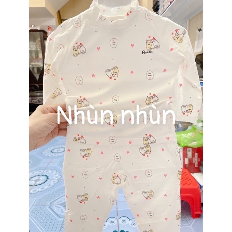 {Hà Nam/ Avaler} Bộ quần áo cổ 3cm/3 phân Avaler size 6-9m đến 3-4y