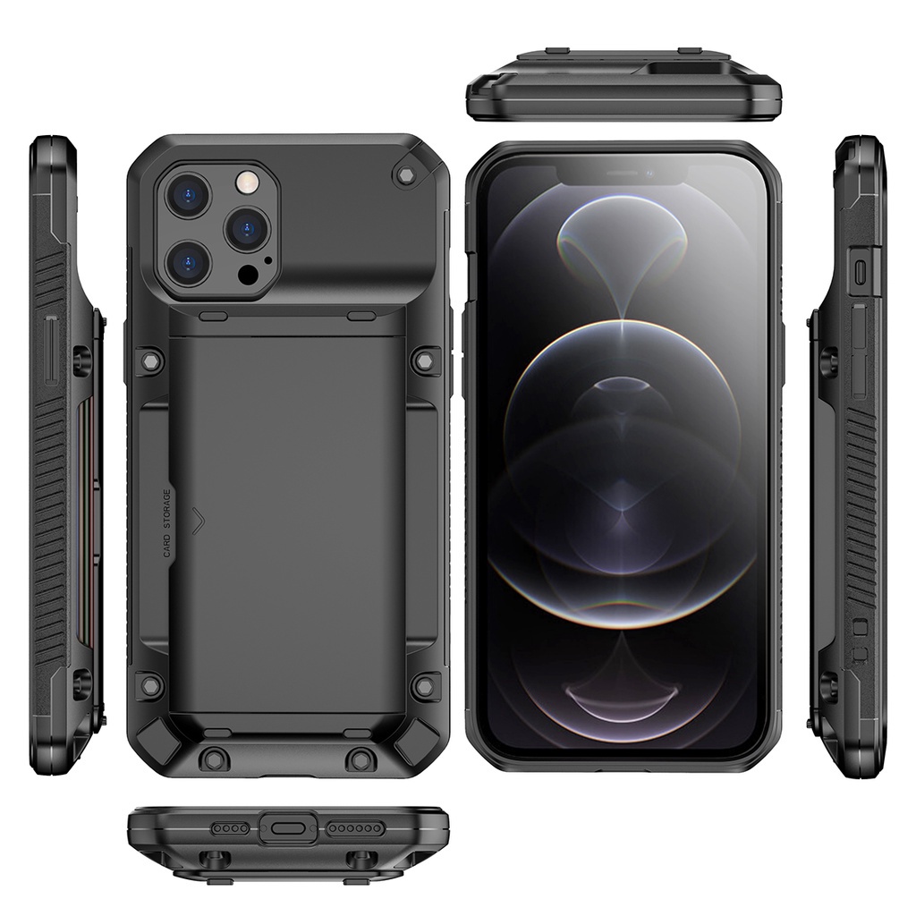 Ốp Điện Thoại silicone Dẻo Có 4 Ngăn Đựng Thẻ Cho iphone 15 pro max / 14 pro max / 13 pro max / 12 pro max / 11 pro max / xs max / xr