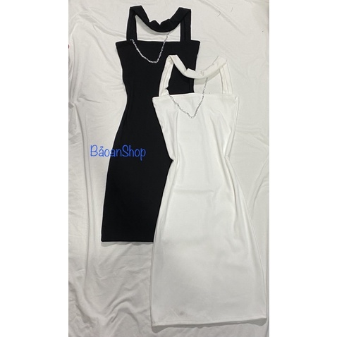 Đầm body ống dây chông cô phối xích siêu hách dáng | BigBuy360 - bigbuy360.vn