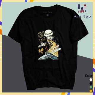 [UNISEX] ÁO THUN COTTON TRAFALGAR D. WATER LAW HOẠT HỌA