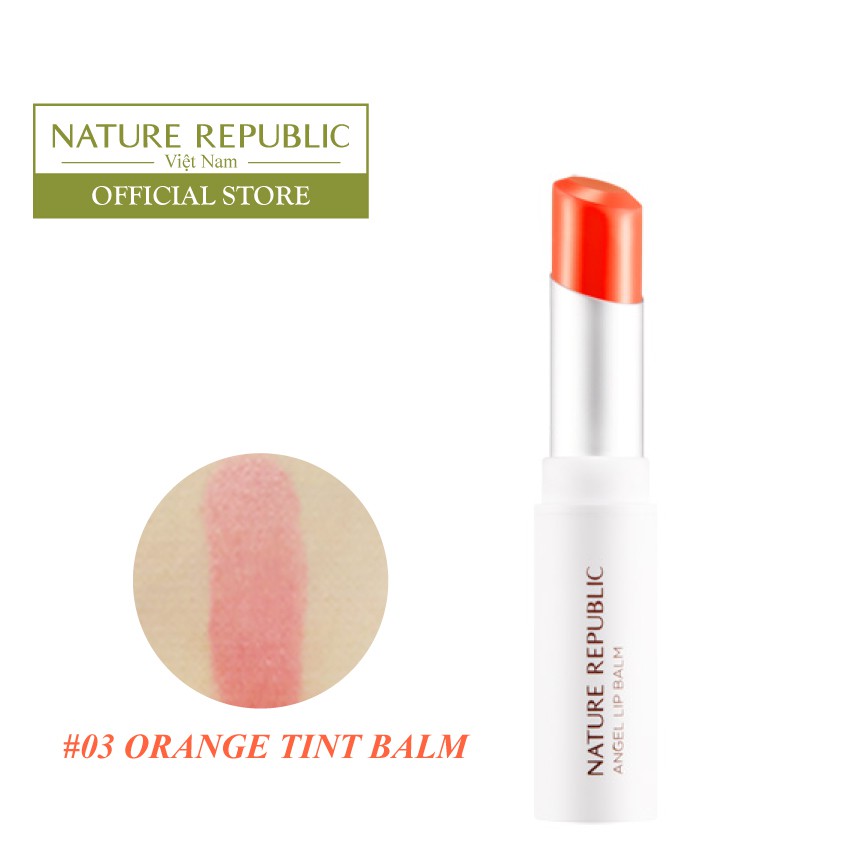 Son môi dưỡng màu NATURE REPUBLIC Moist Angel Lip Balm 3.3g