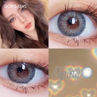Kính áp tròng doris.lens - dna gray giãn nhẹ 14.0mm lens mắt xám tây 0 đến 6 độ lệch độ