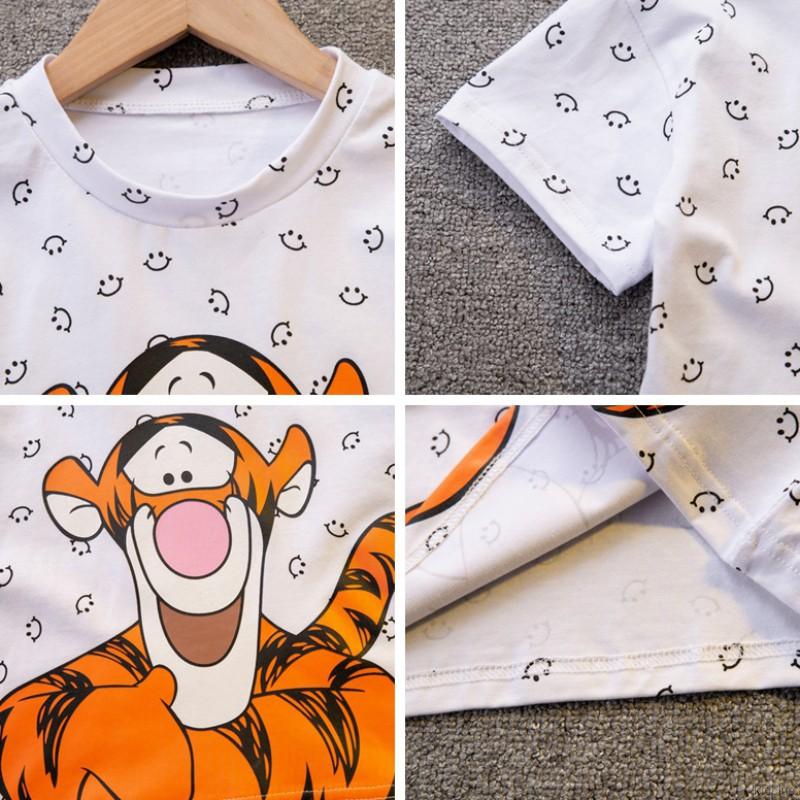 Áo Thun Ngắn Tay In Họa Tiết Hoạt Hình Cho Bé
