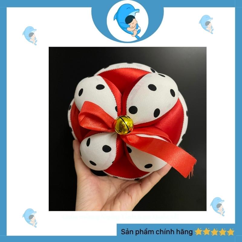 Bóng Vải Montessori Dành Cho Bé Sơ Sinh Đến 1 Tuổi Giúp Kích Thích Thị Giác, Vận Động, Tập/Luyện Chân