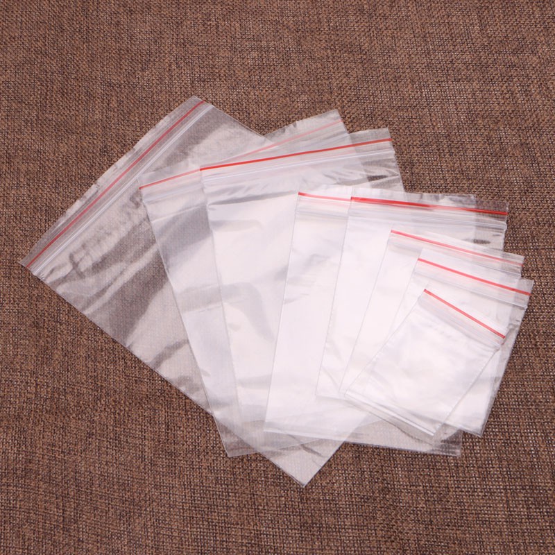 Set 100 túi zip nhựa trong suốt kích cỡ 4*6cm tiện dụng