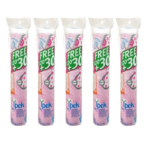 Combo 5 Gói Bông Tẩy Trang Ipek 150 Miếng ( 5x 150)