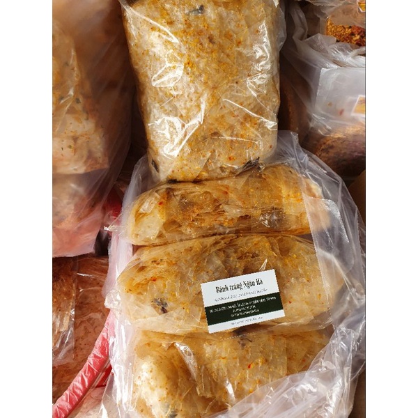 Bánh tráng rong biển, bánh tráng sa tế gói 500g Ngân Hà