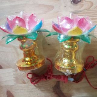 Đèn Thờ Cúng Hoa Sen