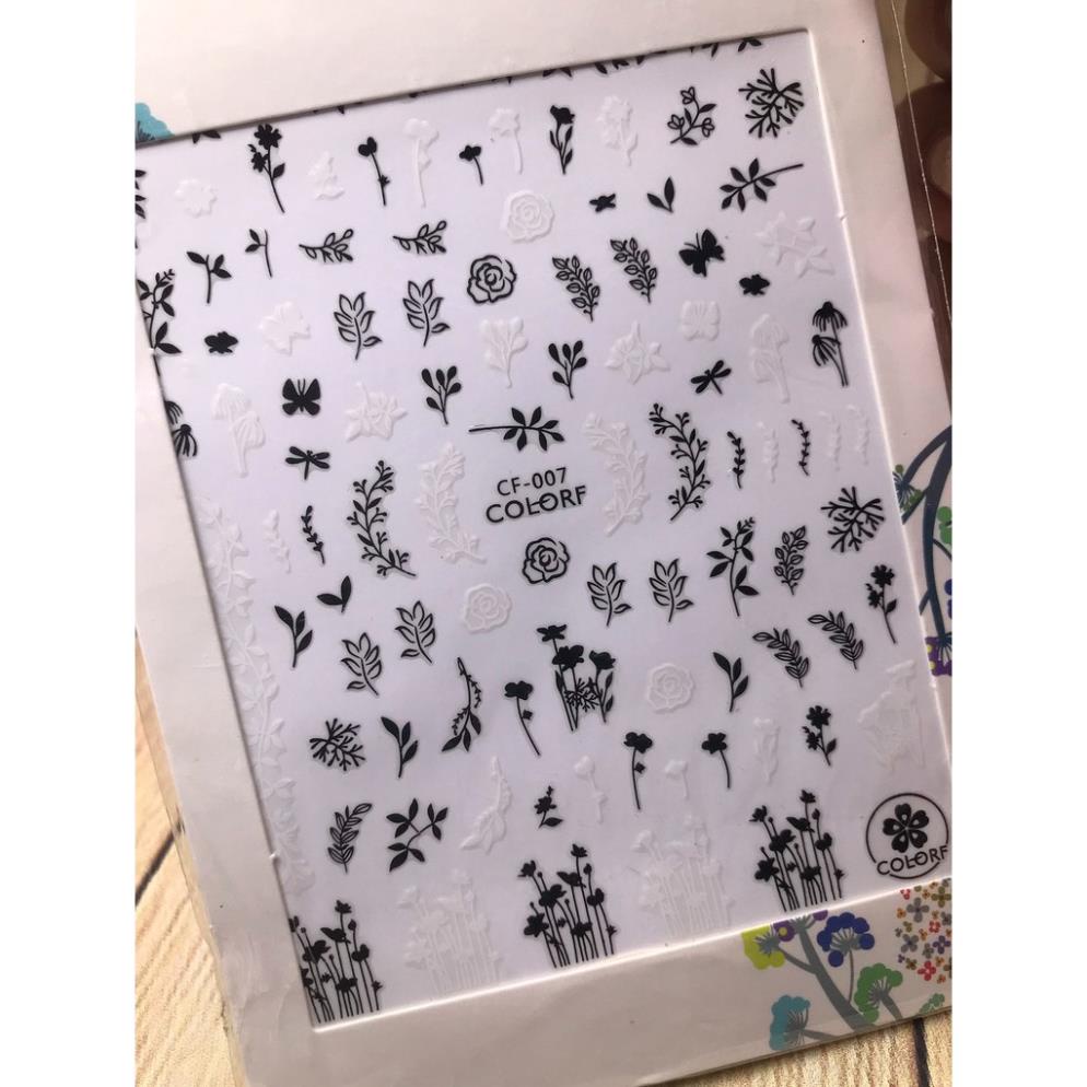 Hình dán móng tay Hoa LÁ CF007