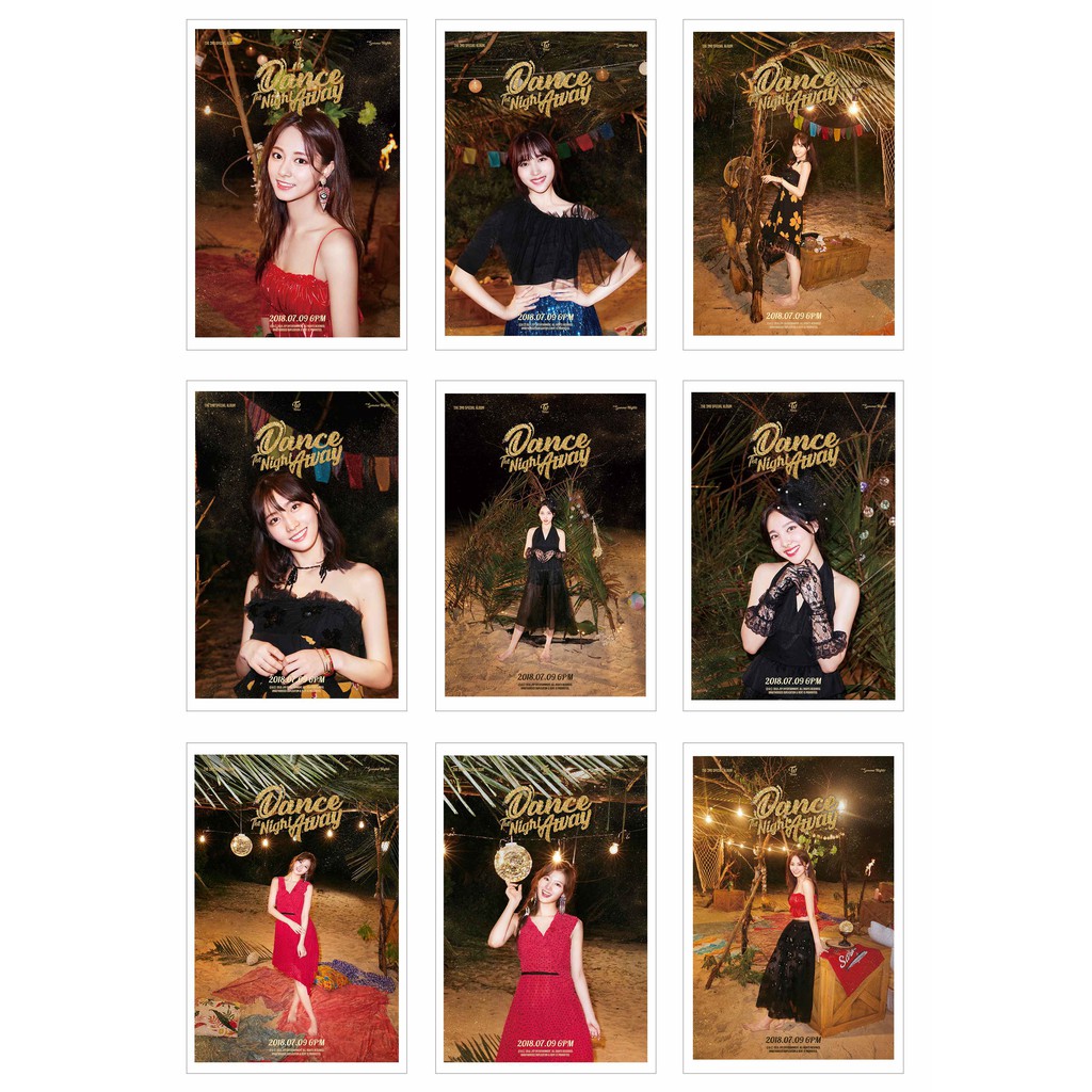 [Ép Lụa] Lomo Card Ảnh TWICE - Dance The Night Away( 36 ảnh)