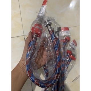 Dây cấp nước inox nóng lạnh 40cm lắp bình nóng lạnh, bệt chậu, vòi bếp...