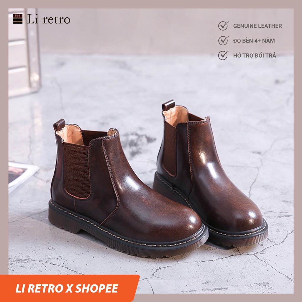 [Pre-order] Giày da Li retro, MZDL shoes - Chelsea Boots