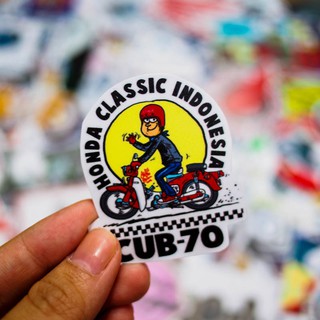 Set 100 Sticker hình dán - Super Cub