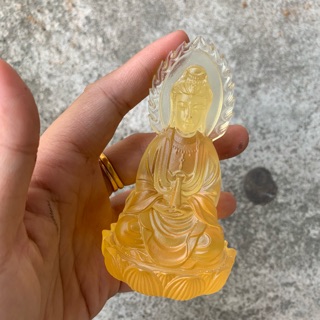 Tượng Quan Âm Lưu Ly 2 mặt (10cm)
