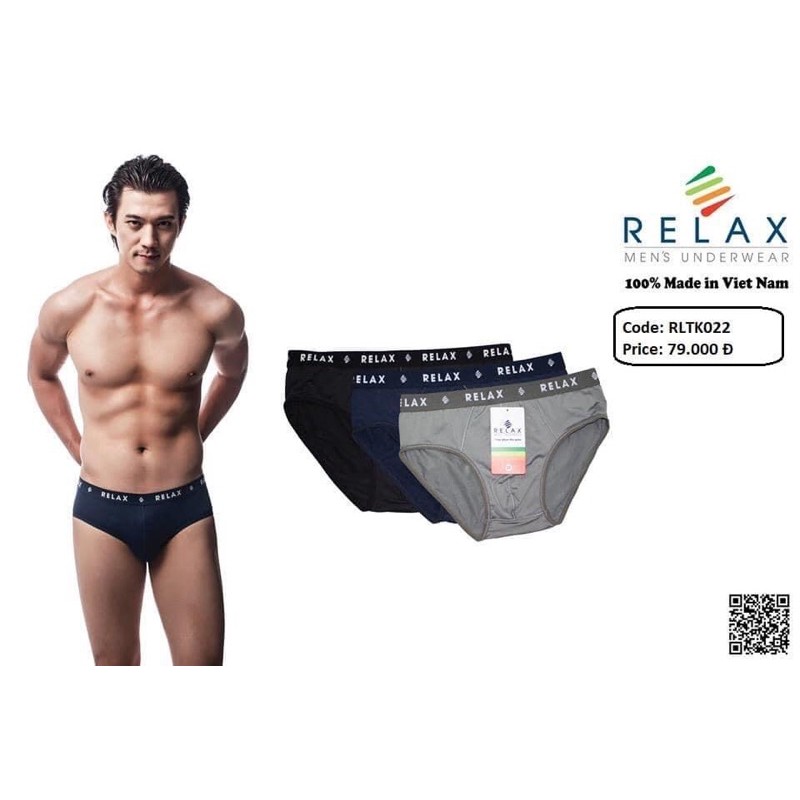 QUẦN LÓT NAM RELAX RLTK022 (combo 3 cái 3 màu)