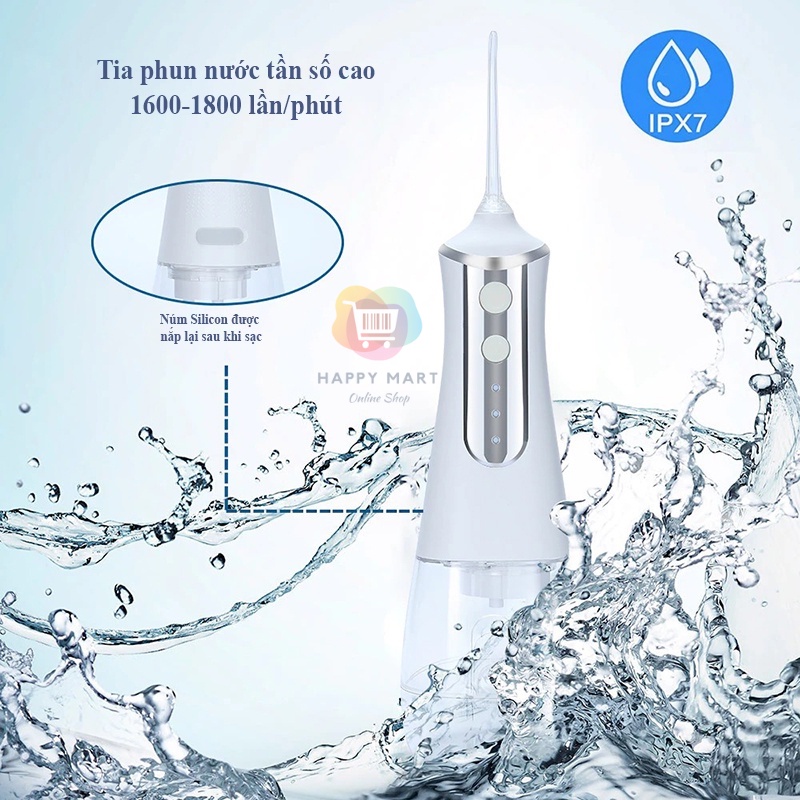 Máy tăm nước vệ sinh răng miệng siêu sạch cầm tay chính hãng theo công nghệ Châu Âu Hiven
