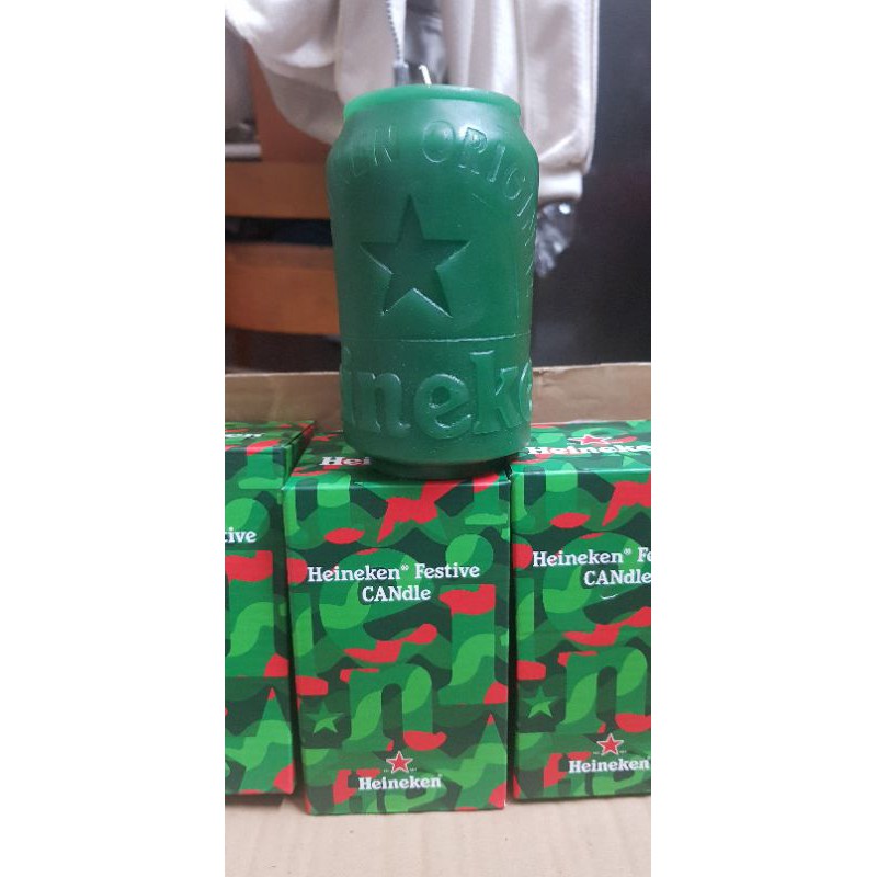 đèn cầy sáp hình lon bia heineken