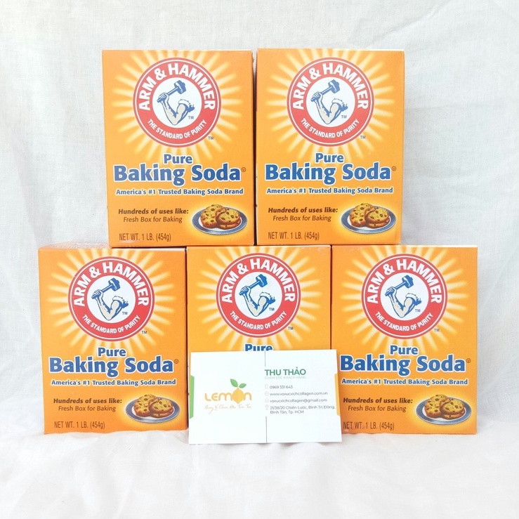 Combo 2-10 Hộp Bột Baking Soda đa công dụng, làm bánh, tẩy trắng - Hộp 454g nhập khẩu Mỹ