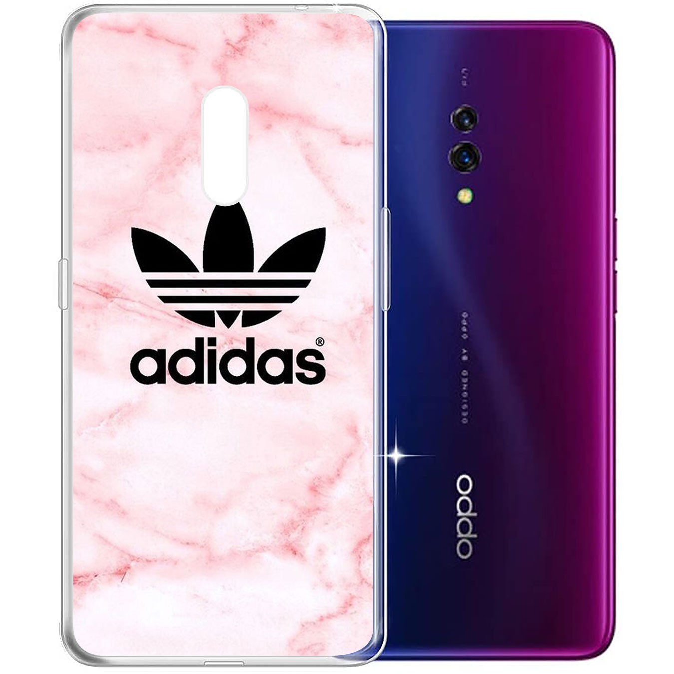 Ốp lưng silicone họa tiết logo Adidas cho Samsung Galaxy A71 A70 M20 A6 Plus A7 A8 A9 2018 A6+ S7 Edge