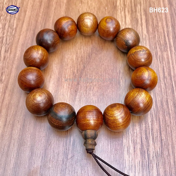 Vòng tay gỗ Tô Hợp Bách cổ thụ thơm ngọt - Núm Hồ Lô - Tài Lộc - Bình An (BH623) | BigBuy360 - bigbuy360.vn