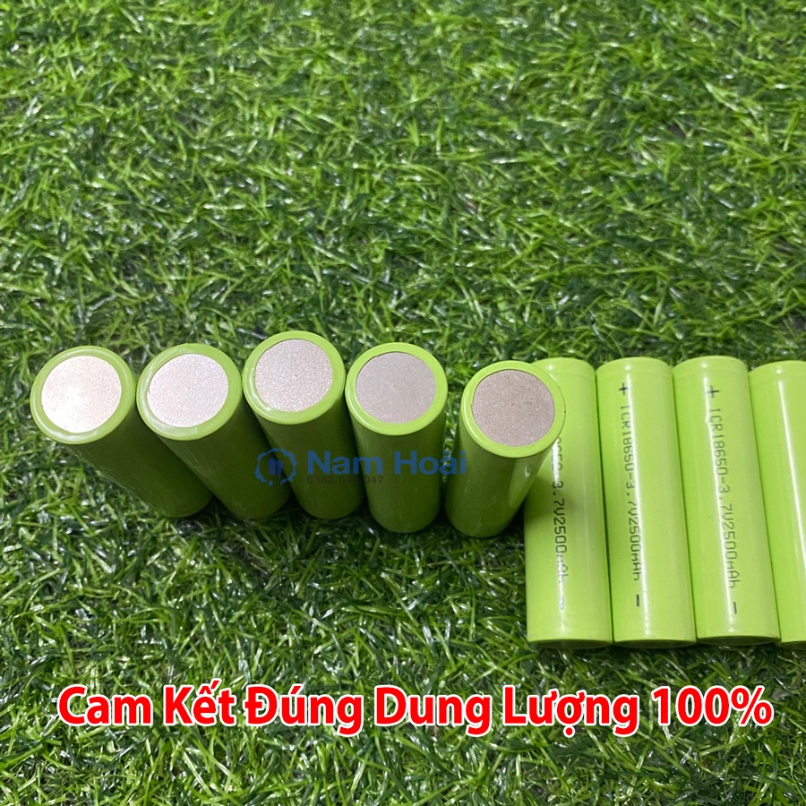 [HCM]Pin ICR 18650 2500 mah - Pin Lion - Pin Sạc dự phòng - Pin 3v7 - cell pin 18650 - dung lượng đủ 2500mAH Mới 100%