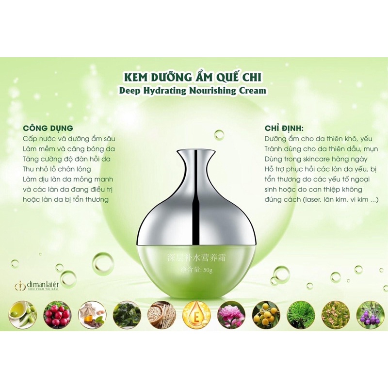 kem dưỡng ẩm quế chi dimanlaier