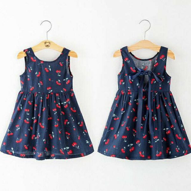 ĐẦM BÉ GÁI CHERY XANH ĐEN