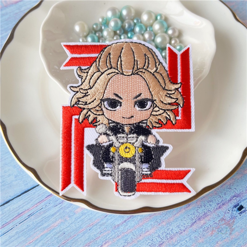 ☸ Mikey - Miếng Vá Sắt Revengers Tokyo ☸ 1 Sticker Ủi Thêu Hình Anime
