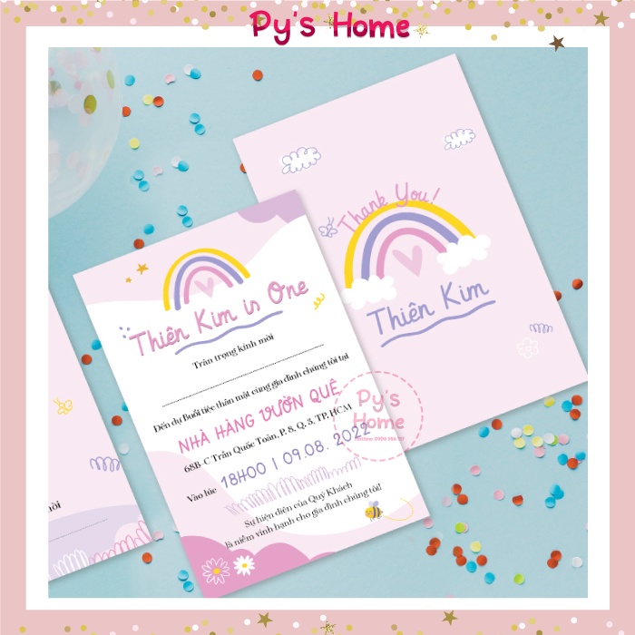 THIỆP THÔI NÔI - SINH NHẬT SIÊU DỄ THƯƠNG BÉ GÁI  SỐ LƯỢNG > 50 THIỆP