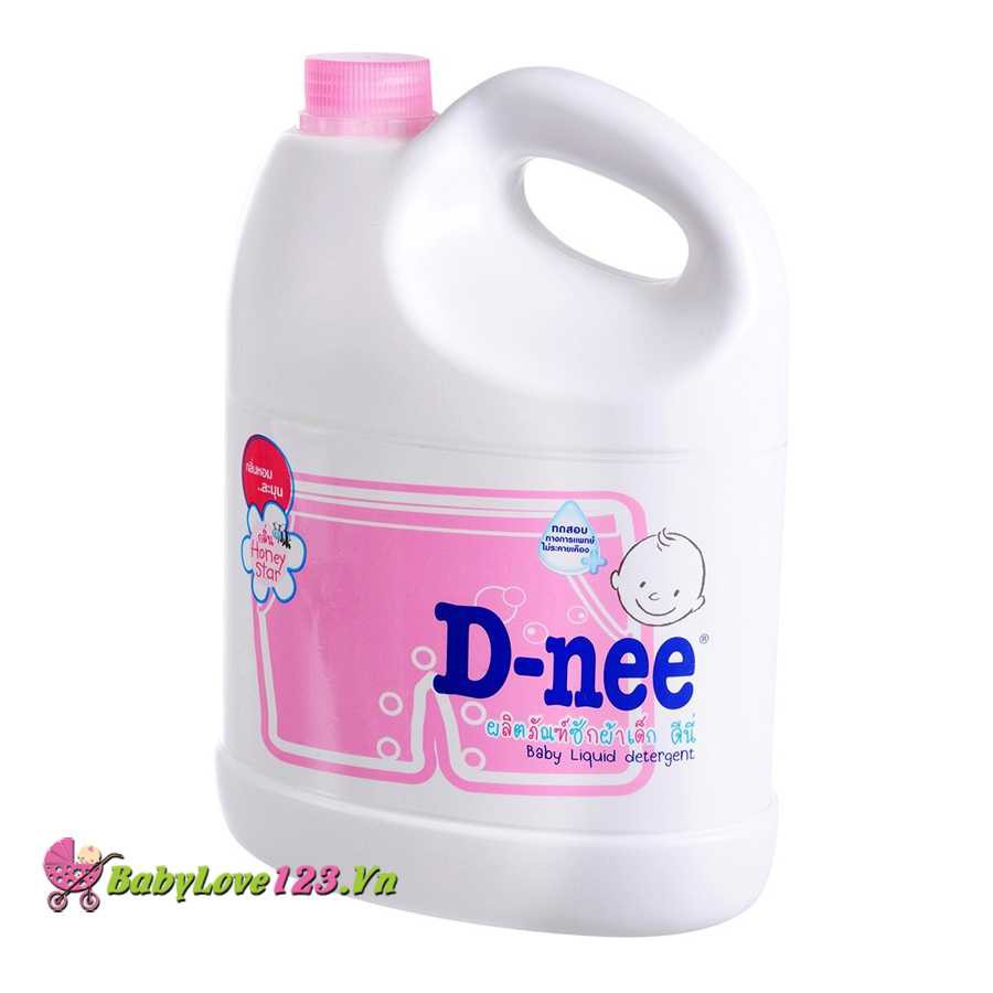 (HÀNG CHÍNH HẢNG - CTY ĐẠI THỊNH) NƯỚC GIẶT XÃ DNEE 3000ML MÀU TÍM - XANH DƯƠNG - HỒNG - TRẮNG - XANH LÁ