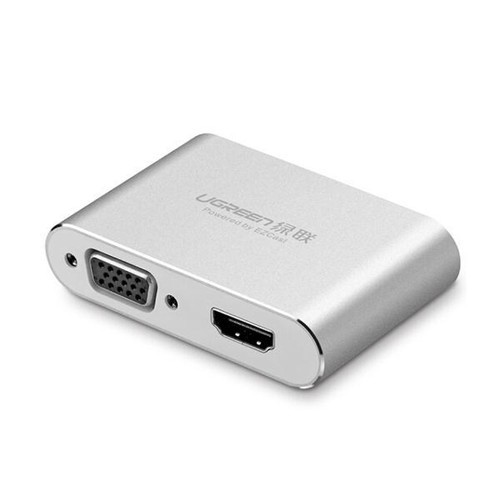 Bộ Chuyển Đổi Từ Điện Thoại, Máy Tính Bảng sang HDMI + VGA + Audio Ugreen 30522 - Hàng Chính Hãng