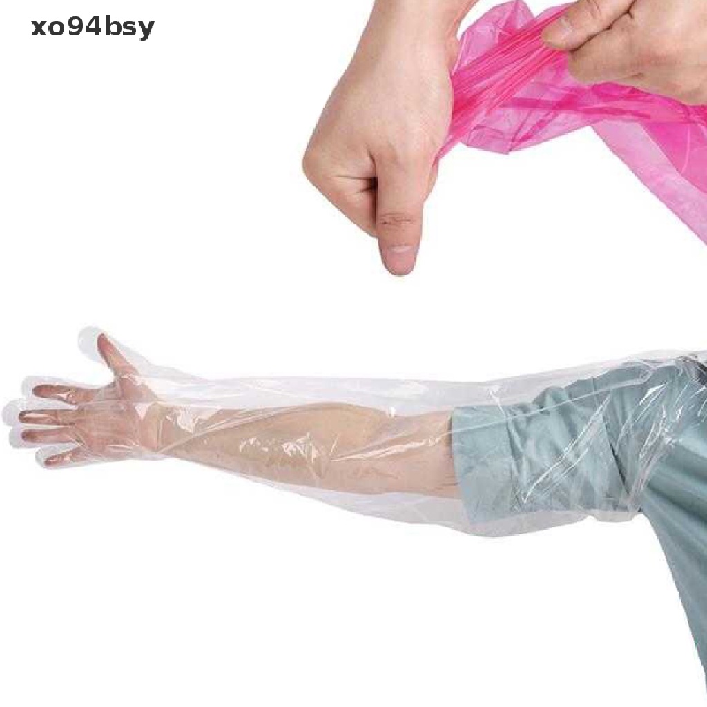 Set 50 Găng Tay Dài Cách Ly Sử Dụng Một Lần xo94bsy