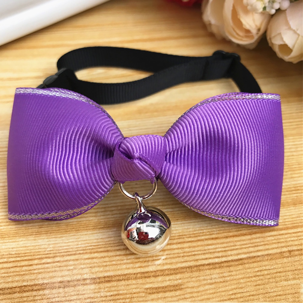 Vòng cổ hình nơ có chuông dễ thương cho thú cưng