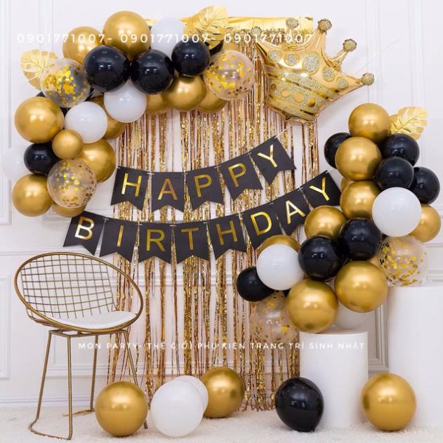Sét bóng trang trí sinh nhật  Happy Birthday cực đẹp