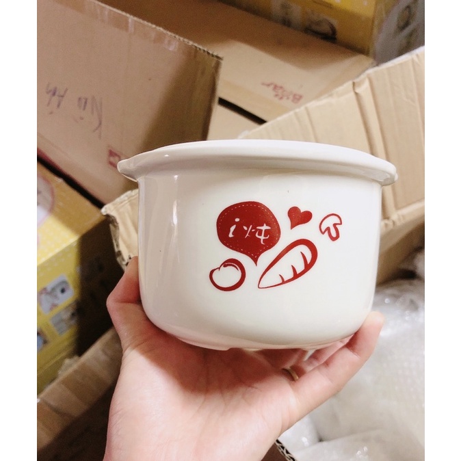 Phụ kiện thố sứ ,nắp sứ, nồi sứ Nồi Nấu Cháo Chậm Bear 0.8L, 1.6L Phiên Bản Quốc Tế