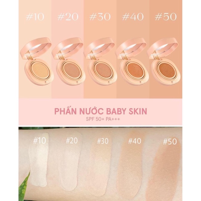 Phấn nước MOI COSMETICS Baby Skin Cushion - Phấn nước Hồ Ngọc Hà