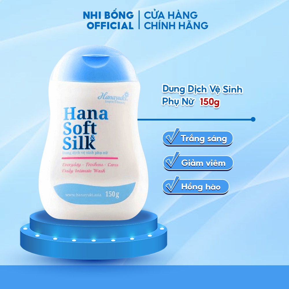 Dung Dịch Vệ Sinh Phụ Nữ Làm Hồng Vùng Kín Sạch Khử Mùi Giảm Viêm Ngứa Hana Soft 150g