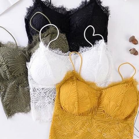 Áo bra ren 2 dây có mút ngực dáng croptop cho nữ YUKI STORE 2817