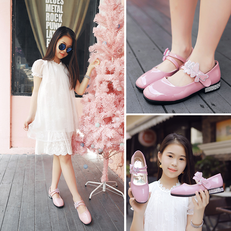 New Korean women's shoes spring and autumn pearls bow baby white shoe princess