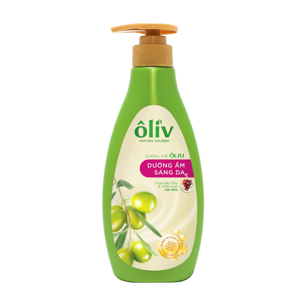 Combo Sữa Tắm Ôliv Detox 650ml + Sữa Dưỡng Thể Ôliv Sáng Da 200ml