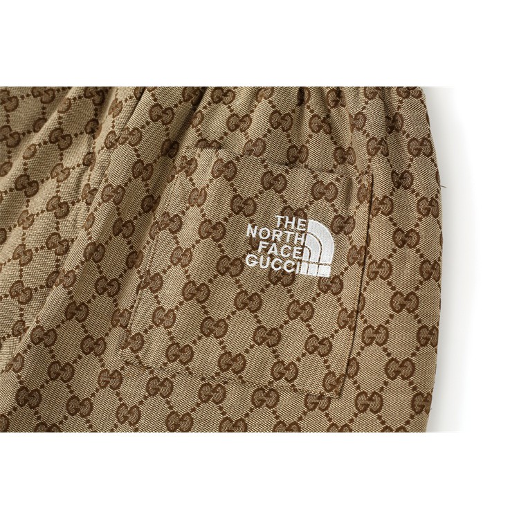 Quần dài The North Face bằng cotton thêu họa tiết Gucci hợp thời trang cho nam nữ