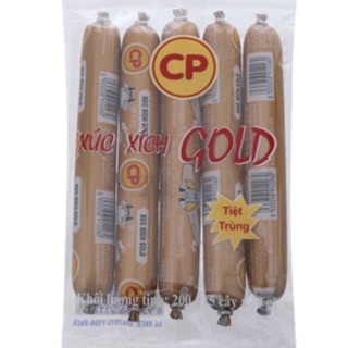 Xúc xích bò tiệt trùng Gold cây 40g (gói 5 cây)