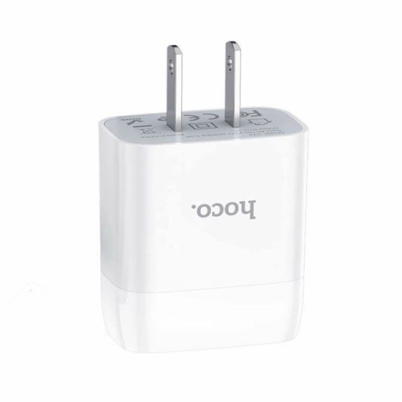 ✔CHÍNH HÃNG✔Cốc sạc nhanh 1 cổng USB C72 Hoco-Dòng điện 2.1A.Củ sạc nhanh cho IP phôn Xiaomi/Oppo/Huawei,Samsung/x37