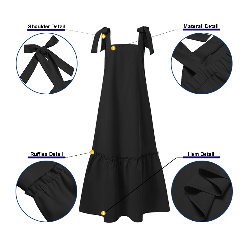 Đầm maxi ZANZEA cổ vuông không tay thời trang cho nữ